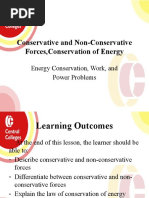 Conservative and Non Conservative Forces, Conservation of Energy