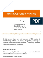 MATERIALS FOR 3D PRINTING (Review)