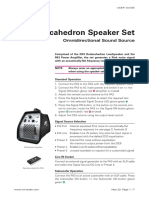 NTi Audio Dodecahedron Speaker Set User Guide