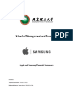 Apple and Samsung - Accounting