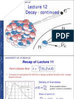 Beta Decay Lecture on Half-Lives and Fermi's Golden Rule