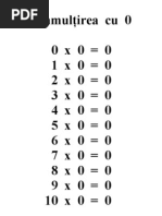 Tabla Inmultirii | PDF
