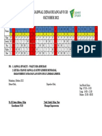 Jadwal Oktober 2022