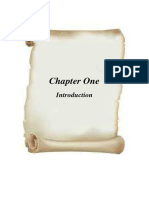 Chapter One - Introduction