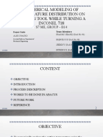 Numerical Modeling of Temperature Distribution and Cutting Tool-1