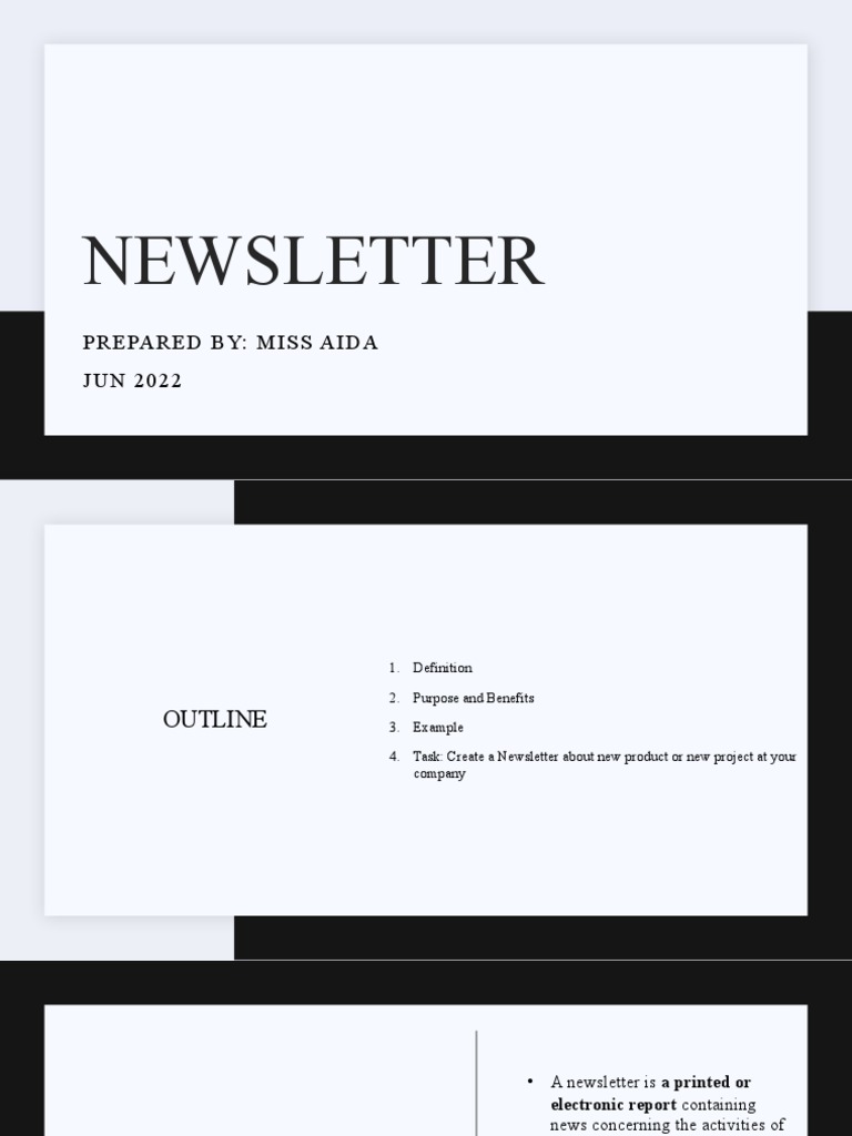 How to Create an Effective Newsletter | PDF