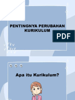 Pentingnya Perubahan Kurikulum