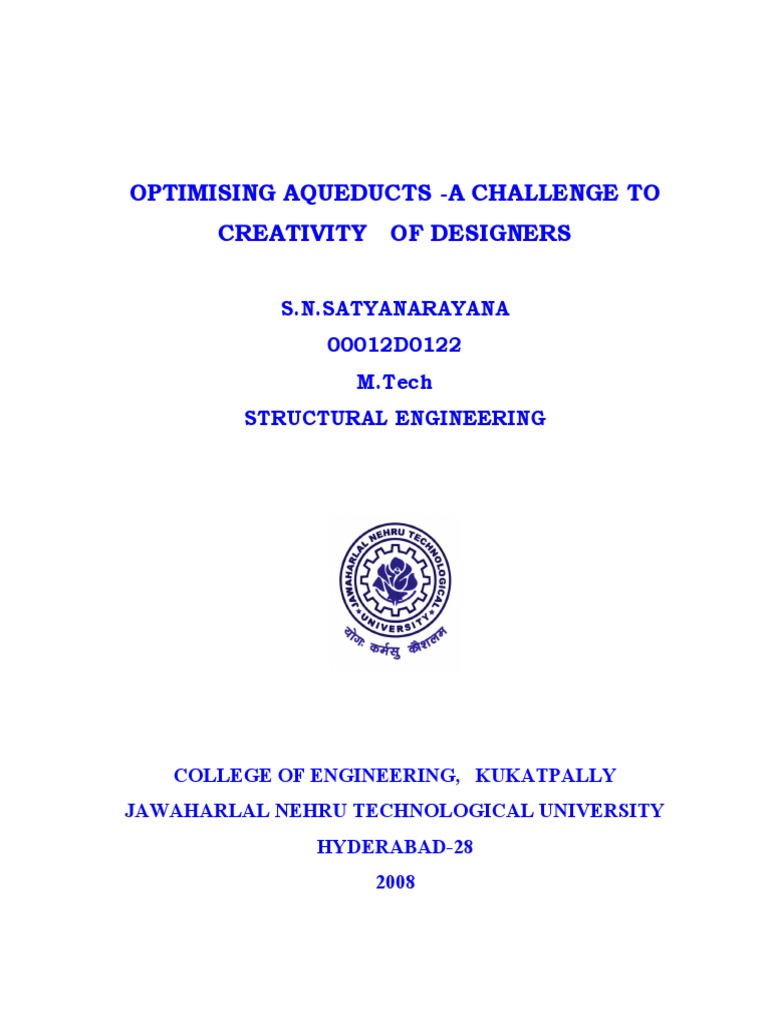 M.tech Thesis Opt Aq | PDF | Civil Engineering | Earth Sciences