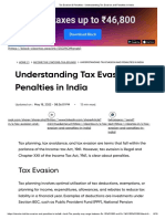 Tax Evasion & Penalties - Understanding Tax Evasion and Penalties in India