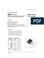 6GBU Series: 6.0 Amps Single Phase Full Wave Bridge Rectifier