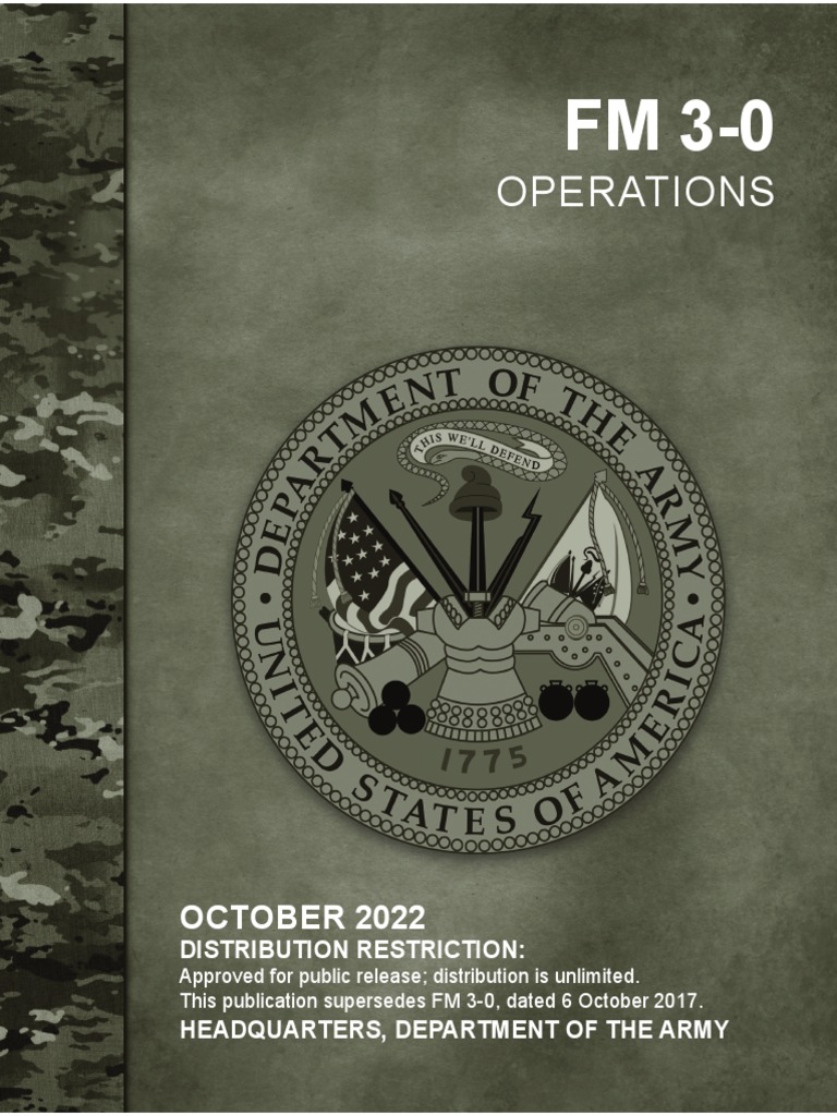FM 3-0 Operations_Oct 22 | PDF | Military Doctrine | Warfare