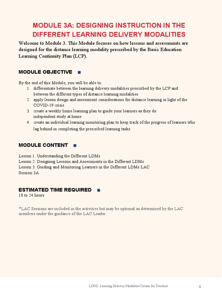 Module 3A | PDF | Educational Assessment | Learning