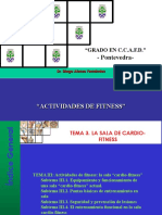 Tema 3. La Sala Cardio-Fitness