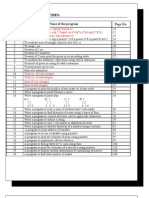 List of Lab Exercises: Sno