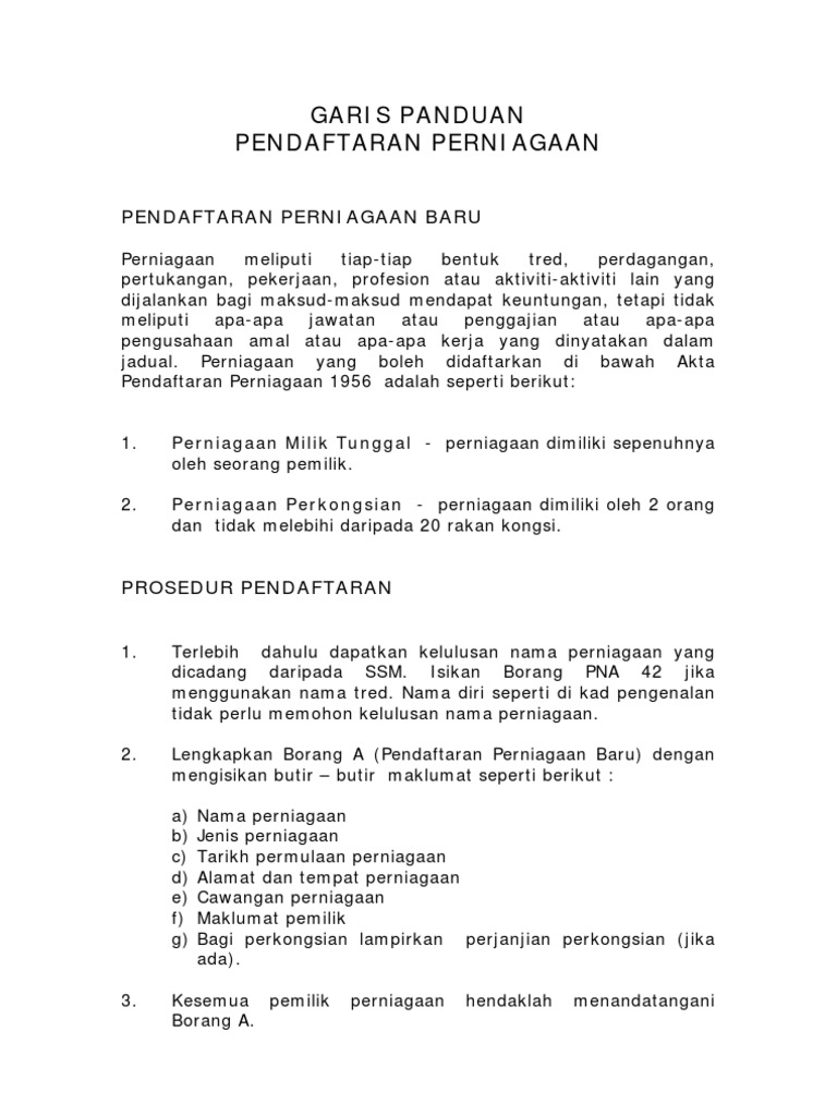 Prosedur Pendaftaran Pdf