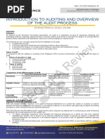 REO CPA Review: Introduction To Auditing and Overview of The Audit Process