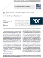 Open Data For Democracy Developing A Theoretical Framework For Open