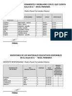 INVENTARIOS 2022 - 6.° Grado 29-08-22