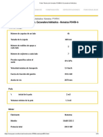 Ficha Técnica de Komatsu PC450-6. Excavadora Hidráulica