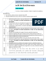 Semana 28 - Planeación 1er Grado