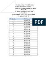 NSEA-GROUP-A 2022-23 Astronomy Group A 2022 Final Result