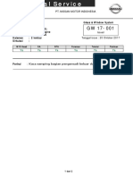 Technical Bulletin - Kaca FR RH Keluar Rel