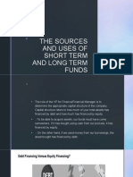 The Sources and Uses of Short Term and Long Term Funds - Lesson 3
