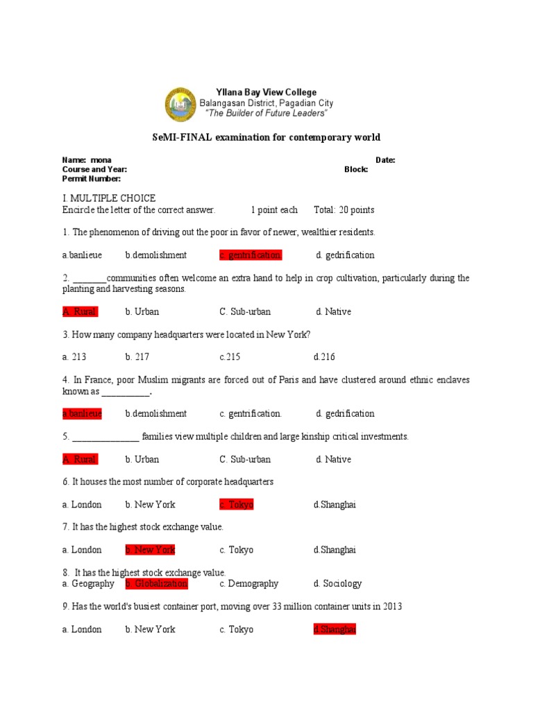 yllana-bay-view-college-semi-final-exam-insights-pdf-globalization