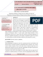 Applications of Liposomes in Ophthalmic Drug Delivery System