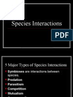 Species Interactions