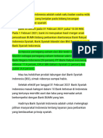 Bank Syariah Indonesia Adalah Salah Satu Badan Usaha Milik Negara Atau BUMN Yang Berjalan Pada Bidang Keuangan Khusunya Perbankan Syariah