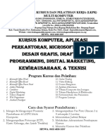 Brosur LKP Multi Komputer Di Cetak A4 Di Fotocopy A3