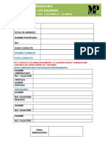 Ficha de Arrendatario Condominios Los Maitenes