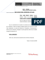 Escrito de Depósito Judicial Exp. 876-2019