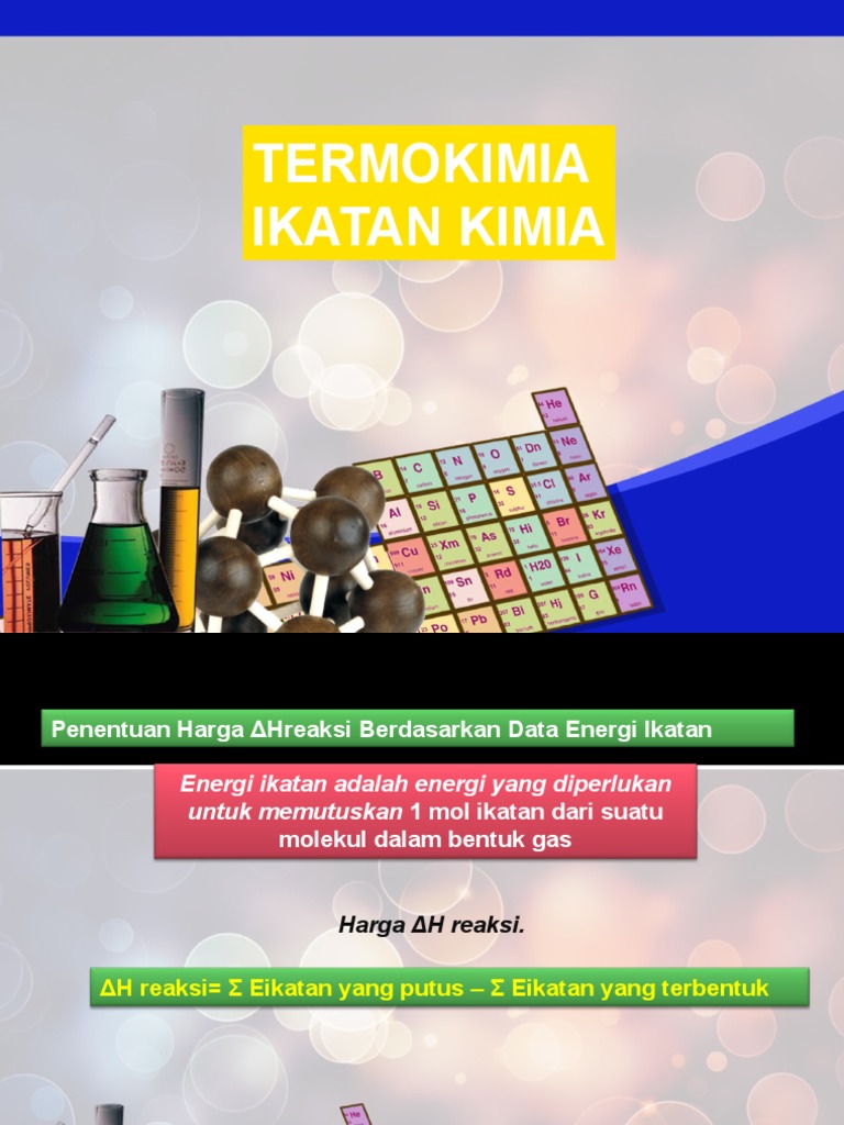 Energi Ikatan Rata-Rata dalam Termokimia | PDF | Teknologi & Rekayasa