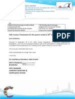 Confidence Petroleum India Limited: SUB: Investor Presentation For The Quarter Ended On 30 June, 2022