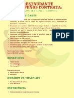 Responsabilidades:: Auxiliar de Limpeza - Cozinha