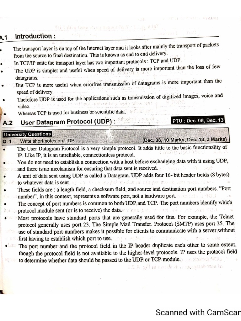 TCP Udp | PDF