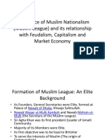 Emergence of Muslim Nationalism (Muslim League)