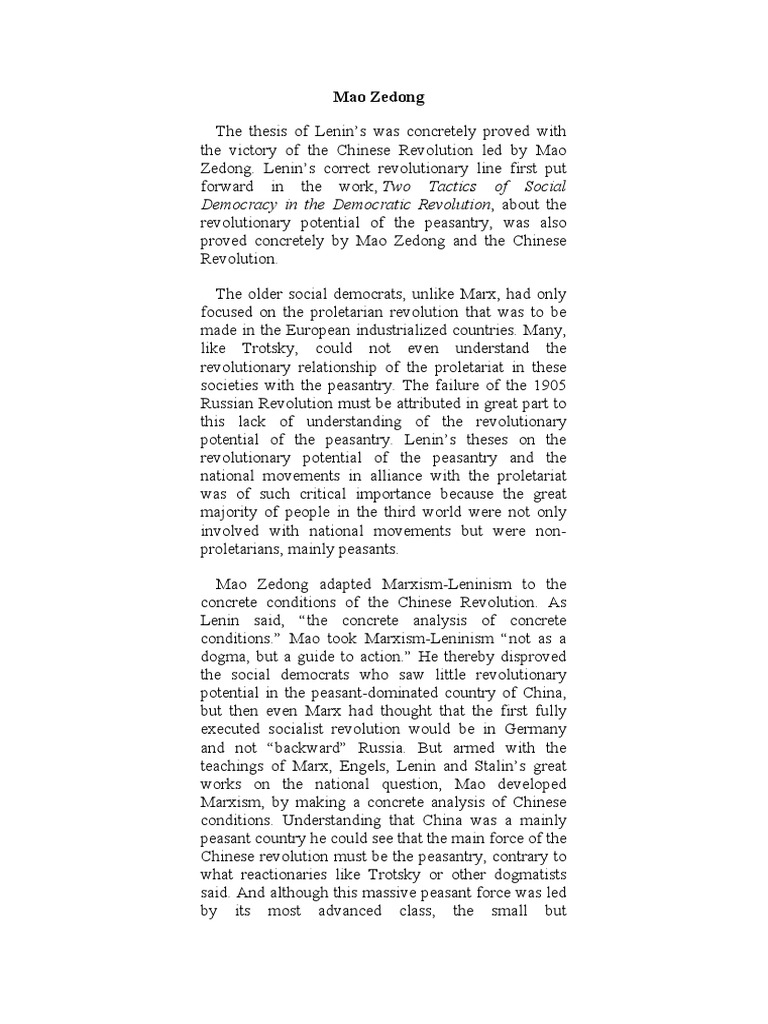 Mao Zedong Pdf Mao Zedong Maoism