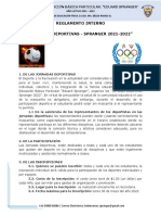 Estructura y Reglamento Jornadas Deportivas Spranger 2022