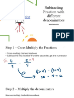 Subtracting Fraction With Different Denominators