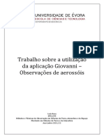 Trabalho Sobre A Utilização Da Aplicação Giovanni