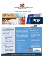 E Testing Quick Reference Guide 2022 - 2023