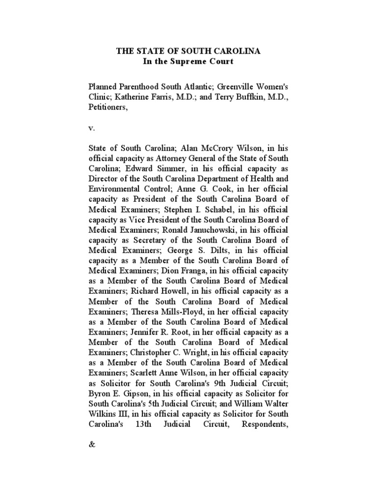 SC Supreme Court Ruling 1/5 | PDF | Right To Privacy | Fetus