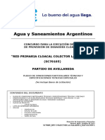 Descargue Aquí El Pliego de Condiciones Particulares Técnicas y Especificaciones Técnicas Especiales (SC70105)