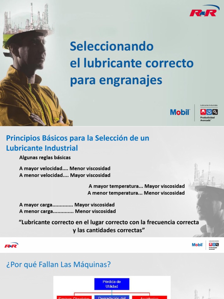 Selección de Lubricantes para Engranajes | PDF | Engranaje | Lubricante