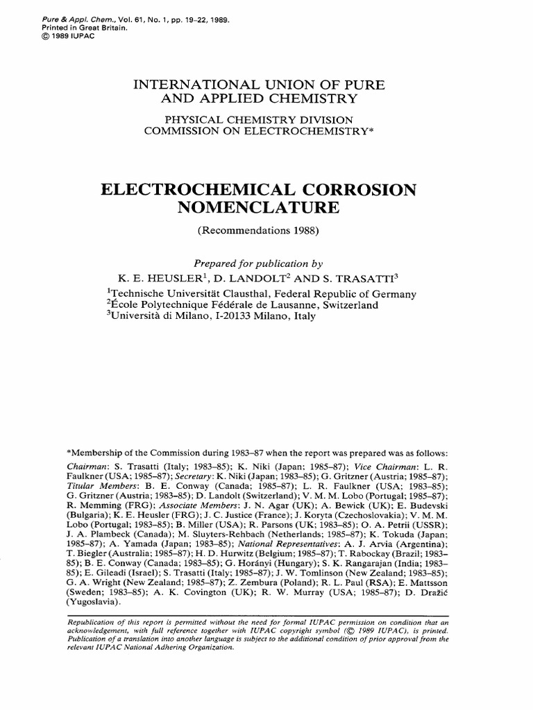 IUPAC PDF Corrosion Electrochemistry