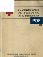 Red Cross Suggestions On Feeding in A Disaster 1942