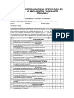 Ficha de Evaluación Del Estudiante